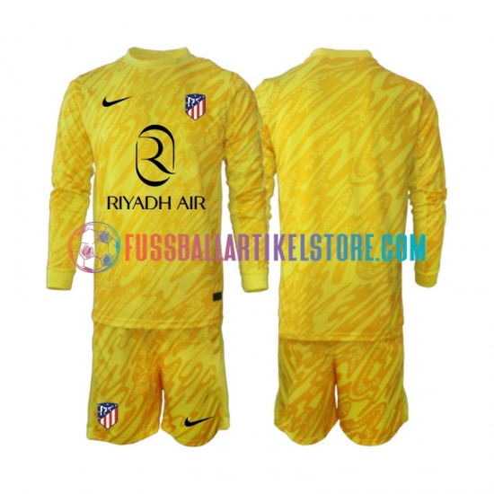 Atlético Madrid Ausweichausrüstung Torwart 2024-2025 Kinder Set(Trikot und Hose) L/S