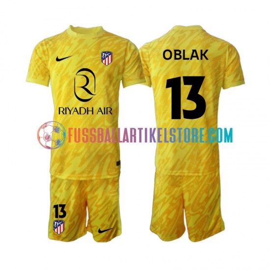 Atlético Madrid Ausweichausrüstung Torwart Jan Oblak 13 2024-2025 Kinder Set(Trikot und Hose) S/S