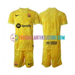 FC Barcelona Auswärtsausrüstung Torwart 2024-2025 Kinder Set(Trikot und Hose) S/S