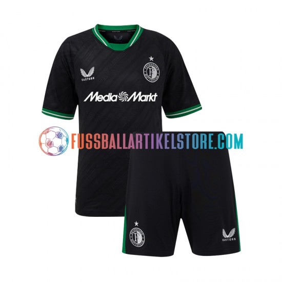 Feyenoord Rotterdam Auswärtsausrüstung 2024-2025 Kinder Set(Trikot und Hose) S/S