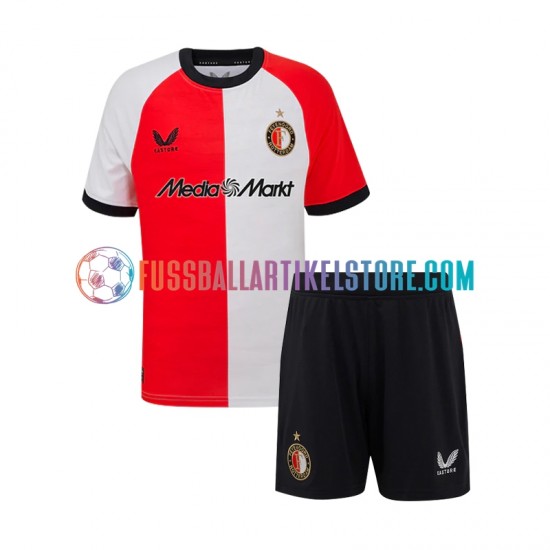 Feyenoord Rotterdam Heimausrüstung 2024-2025 Kinder Set(Trikot und Hose) S/S