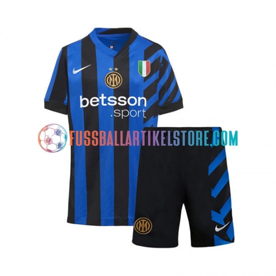 Inter Mailand Heimausrüstung 2024-2025 Kinder Set(Trikot und Hose) S/S