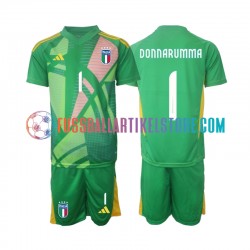 Italien Auswärtsausrüstung Torwart Donnarumma 1 Euro 2024 Kinder Set(Trikot und Hose) S/S