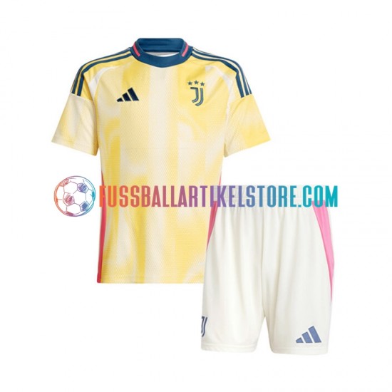 Juventus Turin Auswärtsausrüstung 2024-2025 Kinder Set(Trikot und Hose) S/S