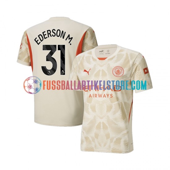 Manchester City Ausweichausrüstung Torwart Ederson Moraes 31 2024-2025 Herren Trikot S/S