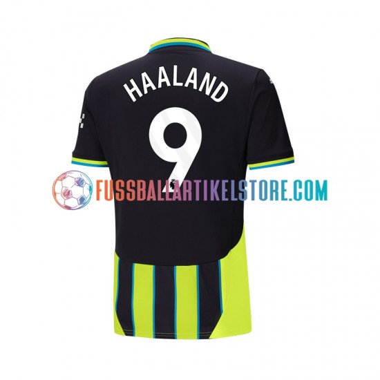 Manchester City Auswärtsausrüstung Haaland 9 2024-2025 Herren Trikot S/S