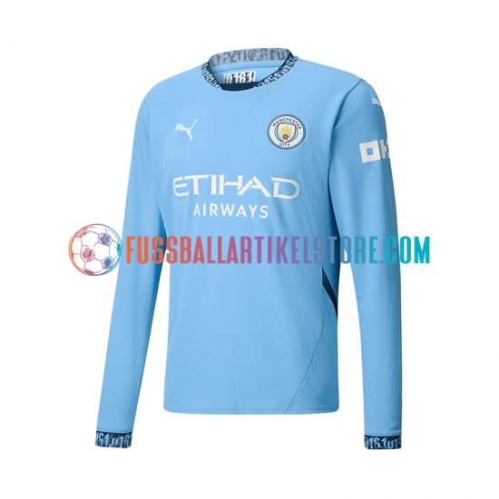 Manchester City Heimausrüstung 2024-2025 Herren Trikot L/S