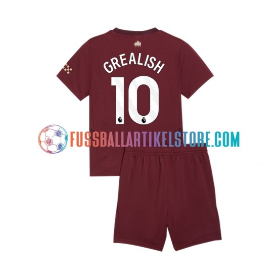 Manchester City Ausweichausrüstung Jack Grealish 10 2024-2025 Kinder Set(Trikot und Hose) S/S