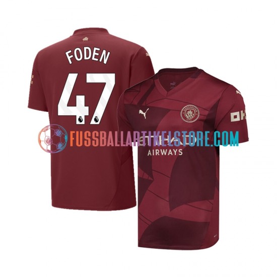 Manchester City Ausweichausrüstung Phil Foden 47 2024-2025 Herren Trikot S/S