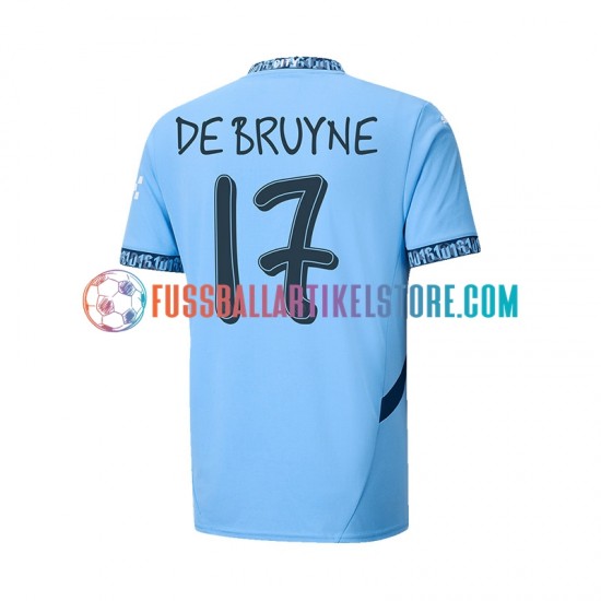 Manchester City Heimausrüstung UCL Font DE BRUYNE 17 2024-2025 Herren Trikot S/S