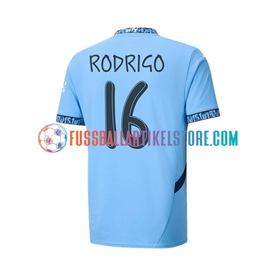 Manchester City Heimausrüstung UCL Font RODRIGO 16 2024-2025 Herren Trikot S/S