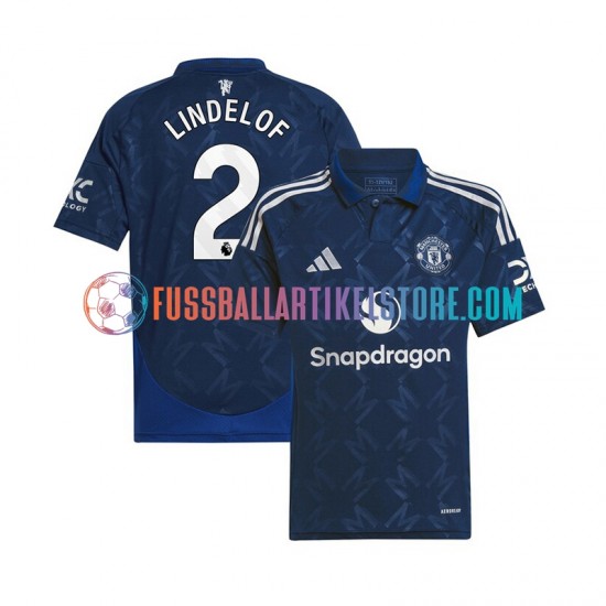 Manchester United Auswärtsausrüstung Victor Lindelof 2 2024-2025 Herren Trikot S/S