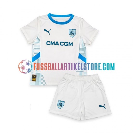 Olympique Marseille Heimausrüstung 2024-2025 Kinder Set(Trikot und Hose) S/S