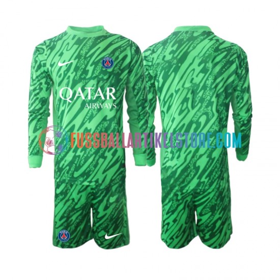 Paris Saint-Germain Auswärtsausrüstung Torwart 2024-2025 Kinder Set(Trikot und Hose) L/S