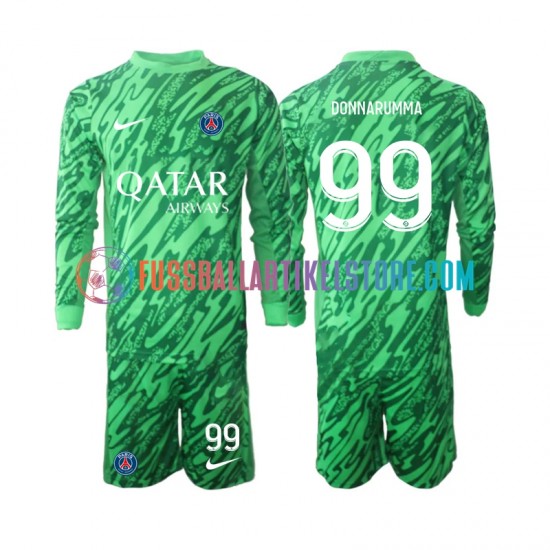 Paris Saint-Germain Auswärtsausrüstung Torwart Gianluigi Donnarumma 99 2024-2025 Kinder Set(Trikot und Hose) L/S