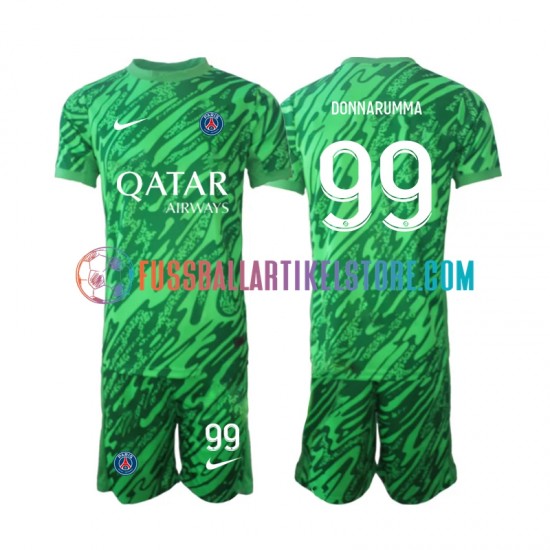 Paris Saint-Germain Auswärtsausrüstung Torwart Gianluigi Donnarumma 99 2024-2025 Kinder Set(Trikot und Hose) S/S