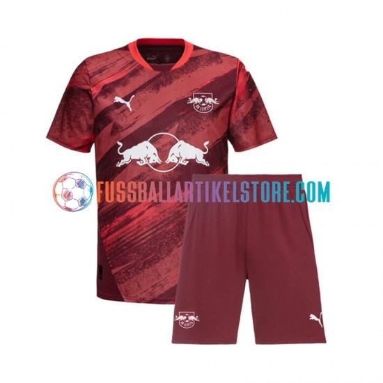 RB Leipzig Auswärtsausrüstung 2024-2025 Kinder Set(Trikot und Hose) S/S