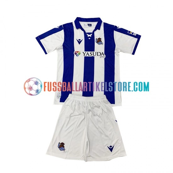 Real Sociedad Heimausrüstung 2024-2025 Kinder Set(Trikot und Hose) S/S