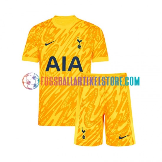 Tottenham Hotspur Heimausrüstung Torwart 2024-2025 Kinder Set(Trikot und Hose) S/S