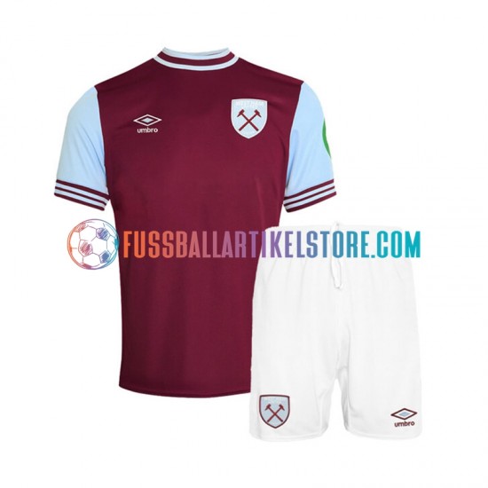 West Ham United Heimausrüstung 2024-2025 Kinder Set(Trikot und Hose) S/S