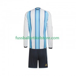 Argentinien Heimausrüstung World Cup 2026 Kinder Set(Trikot und Hose) L/S