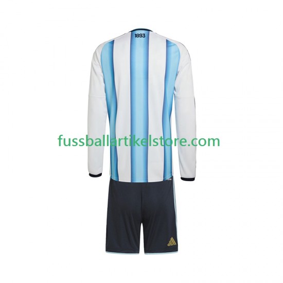 Argentinien Heimausrüstung World Cup 2026 Kinder Set(Trikot und Hose) L/S