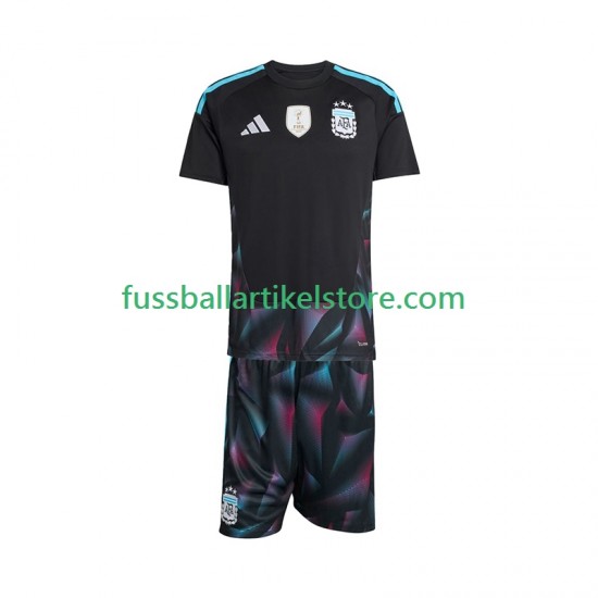 Argentinien Heimausrüstung Torwart World Cup 2026 Kinder Set(Trikot und Hose) S/S