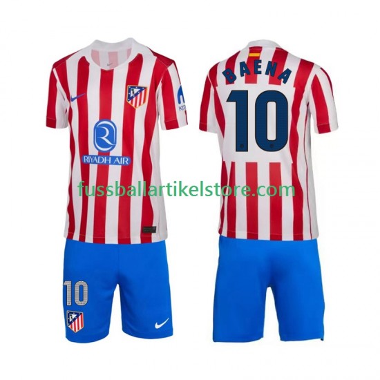 Atlético Madrid Heimausrüstung Alex Baena 10 2025-2026 Kinder Set(Trikot und Hose) S/S