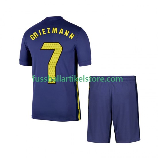 Atlético Madrid Auswärtsausrüstung Antoine Griezmann 7 2025-2026 Kinder Set(Trikot und Hose) S/S