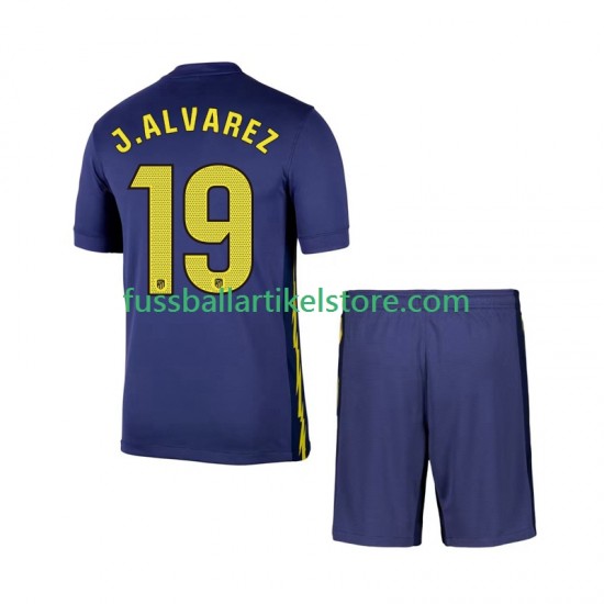 Atlético Madrid Auswärtsausrüstung Julian Alvarez 19 2025-2026 Kinder Set(Trikot und Hose) S/S