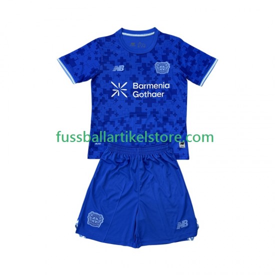Bayer 04 Leverkusen Ausweichausrüstung 2025-2026 Kinder Set(Trikot und Hose) S/S