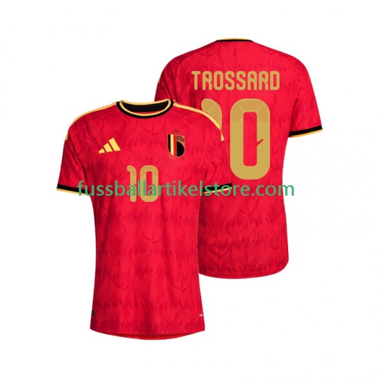 Belgien Heimausrüstung Leandro Trossard 10 World Cup 2026 Herren Trikot S/S