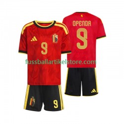 Belgien Heimausrüstung Openda 9 World Cup 2026 Kinder Set(Trikot und Hose) S/S
