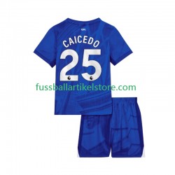 Chelsea Heimausrüstung Moises Caicedo 25 2025-2026 Kinder Set(Trikot und Hose) S/S