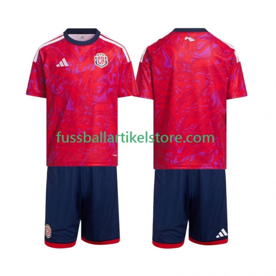 Costa Rica Heimausrüstung 2026 Kinder Set(Trikot und Hose) S/S