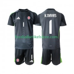 Costa Rica Auswärtsausrüstung Torwart Keylor Navas 1 2025 Kinder Set(Trikot und Hose) S/S
