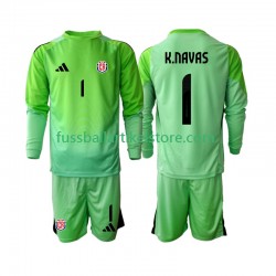 Costa Rica Heimausrüstung Torwart Keylor Navas 1 2025 Kinder Set(Trikot und Hose) L/S