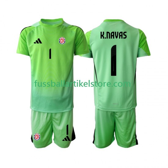 Costa Rica Heimausrüstung Torwart Keylor Navas 1 2025 Kinder Set(Trikot und Hose) S/S