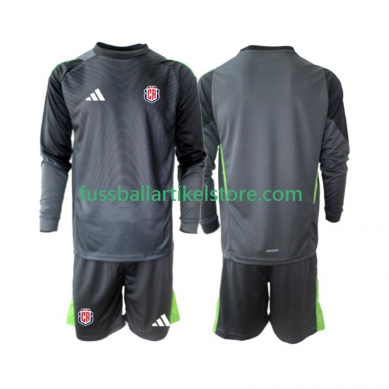 Costa Rica Auswärtsausrüstung Torwart 2025 Kinder Set(Trikot und Hose) L/S