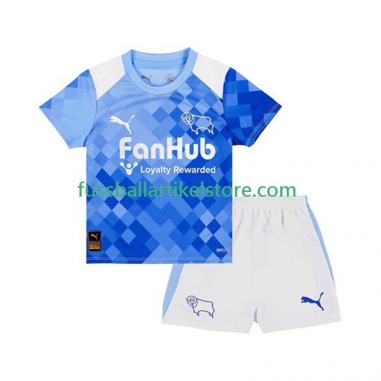 Ausweichausrüstung Derby County 2025-2026 Kinder Set(Trikot und Hose) S/S