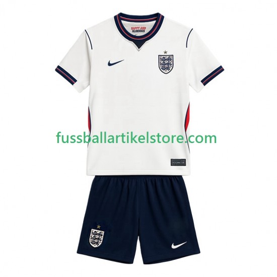 England Heimausrüstung World Cup 2026 Kinder Set(Trikot und Hose) S/S