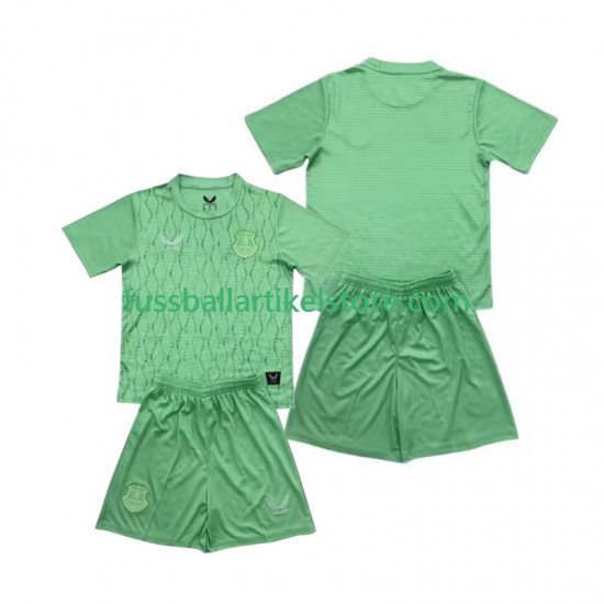 Everton Heimausrüstung Torwart 2025-2026 Kinder Set(Trikot und Hose) S/S