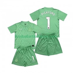 Everton Heimausrüstung Torwart Pickford 1 2025-2026 Kinder Set(Trikot und Hose) S/S
