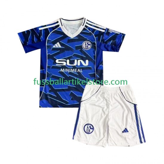 FC Schalke 04 Heimausrüstung 2025-2026 Kinder Set(Trikot und Hose) S/S