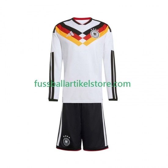 Deutschland Heimausrüstung World Cup 2026 Kinder Set(Trikot und Hose) L/S