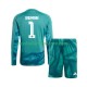 Deutschland Heimausrüstung Torwart Oliver Baumann 1 World Cup 2026 Kinder Set(Trikot und Hose) L/S