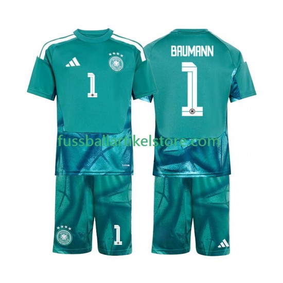 Deutschland Heimausrüstung Torwart Oliver Baumann 1 World Cup 2026 Kinder Set(Trikot und Hose) S/S