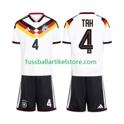 Deutschland Heimausrüstung Jonathan Tah 4 World Cup 2026 Kinder Set(Trikot und Hose) S/S