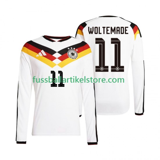 Deutschland Heimausrüstung Woltemade 11 World Cup 2026 Herren Trikot L/S