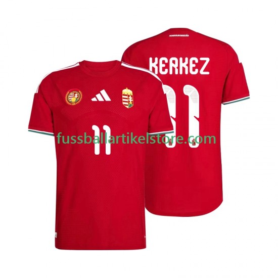 Ungarn Heimausrüstung Kerkez 11 World Cup 2026 Herren Trikot S/S
